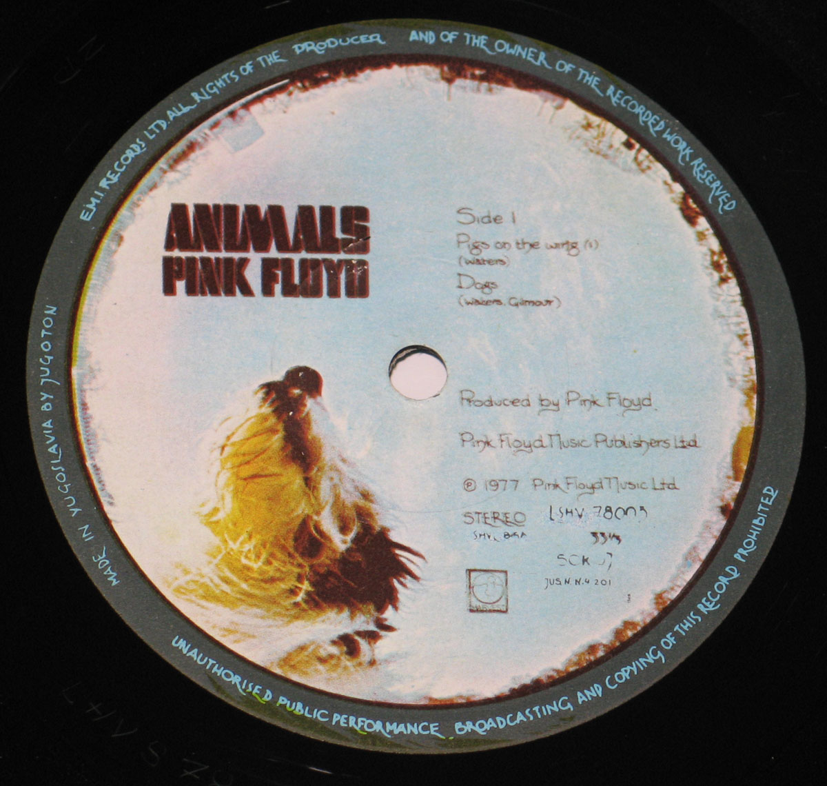 High Resolution Photo #5 PINK FLOYD Animals Yugoslavia 
